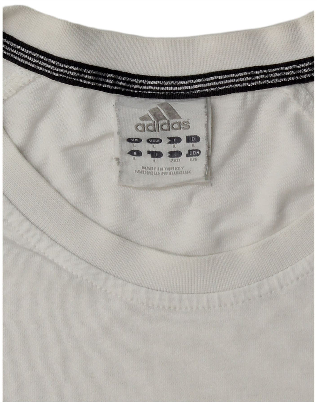 T-shirt męski ADIDAS, duży, biały, bawełniany