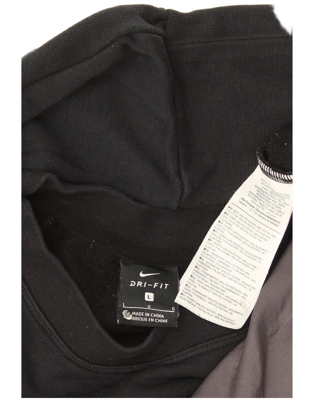 Damska bluza dresowa Nike Dri Fit Crop Oversize UK 16, duża czarna