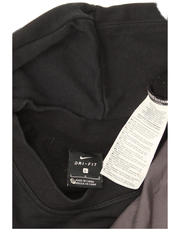 Damska bluza dresowa Nike Dri Fit Crop Oversize UK 16, duża czarna