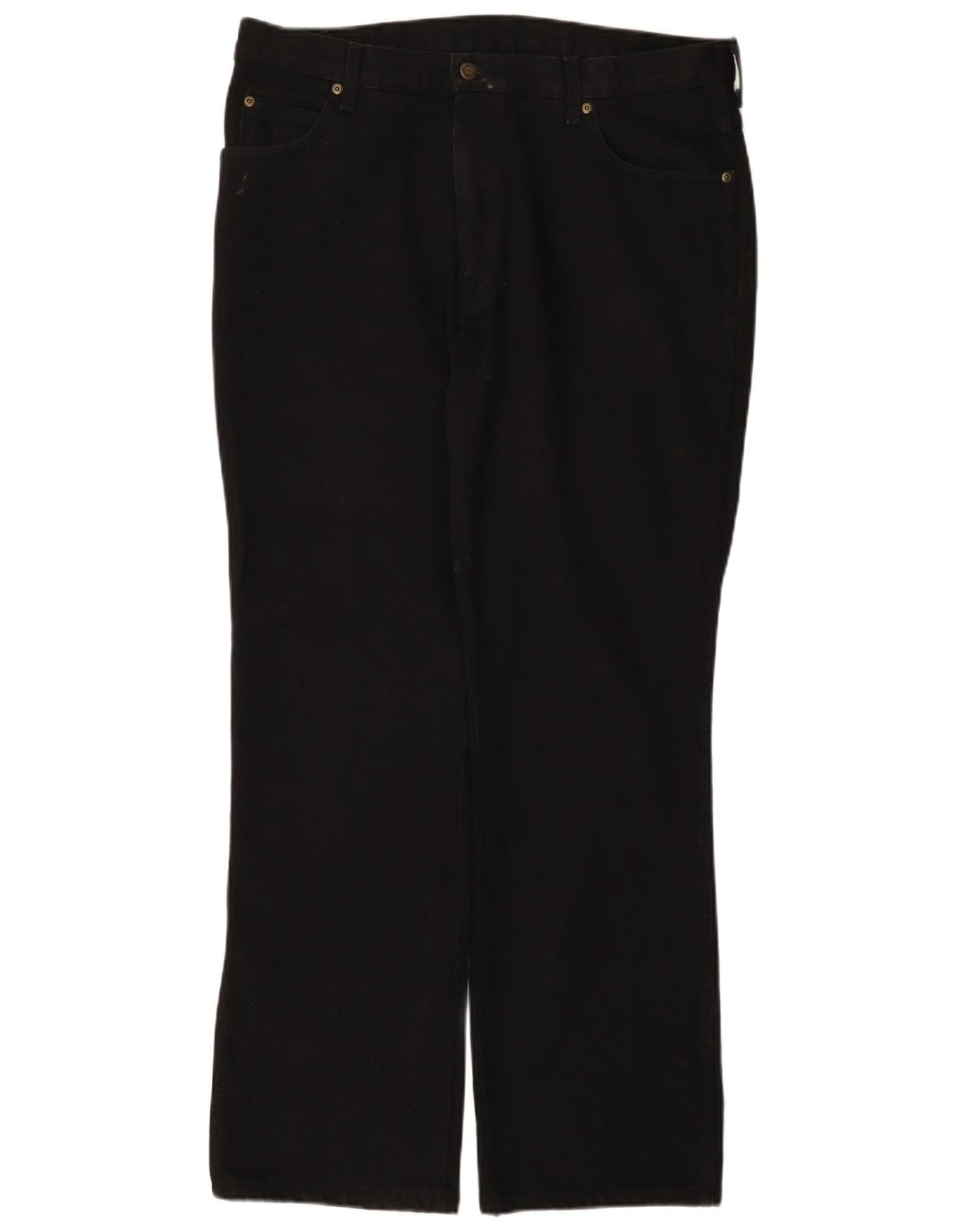 Męskie jeansy Wrangler Regular Straight W38 L32 Czarne bawełniane