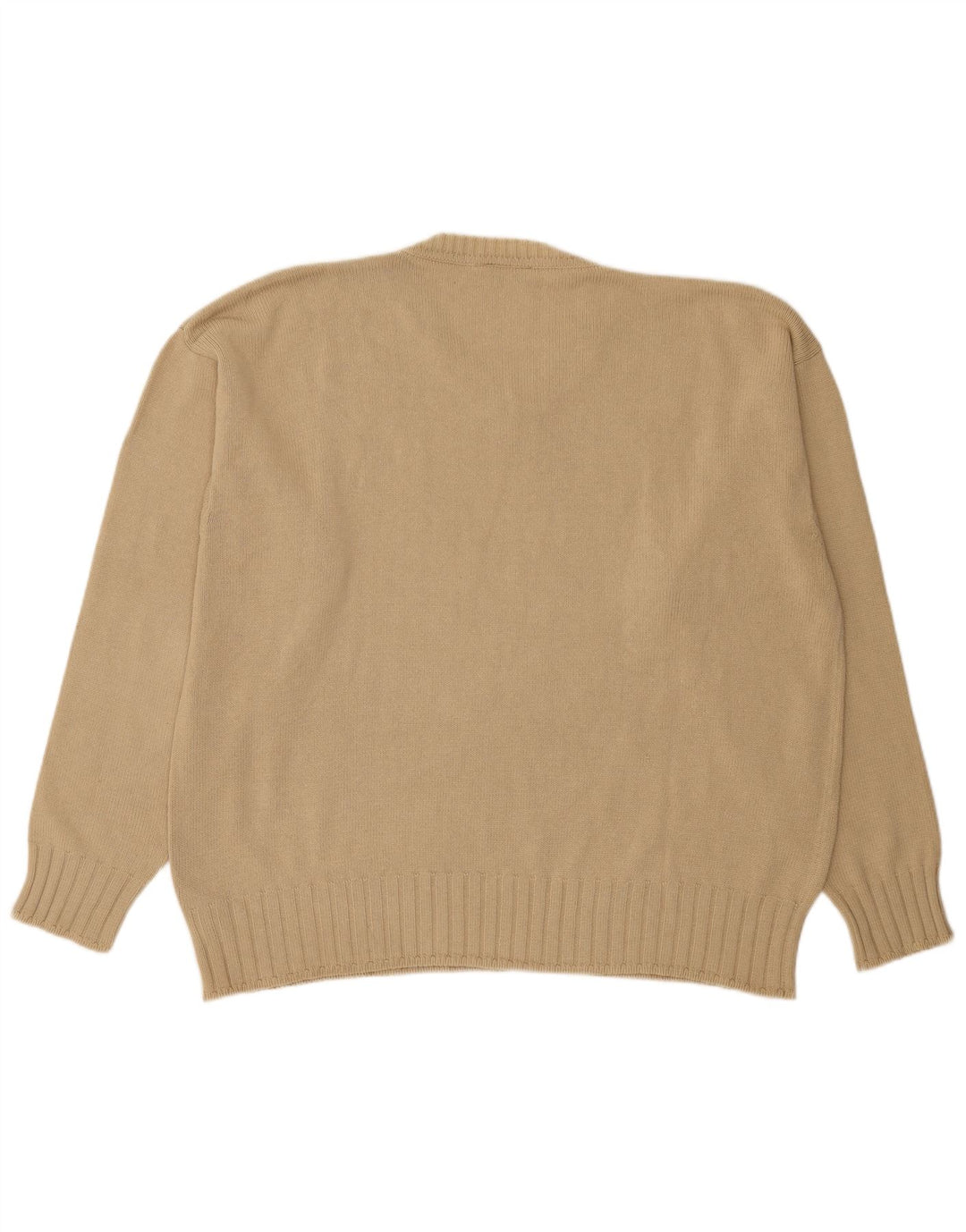 Męski sweter Dockers z dekoltem w kształcie litery V, 2XL, beżowy, bawełniany