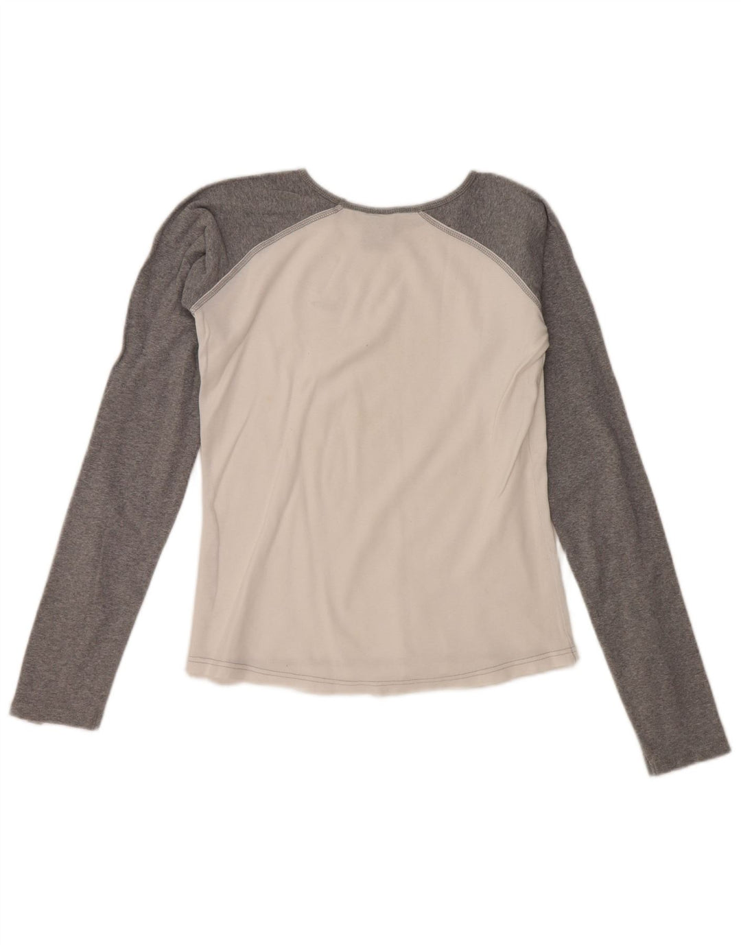 Damski top NIKE z długim rękawem, UK 10/12, średni biały, blok kolorów