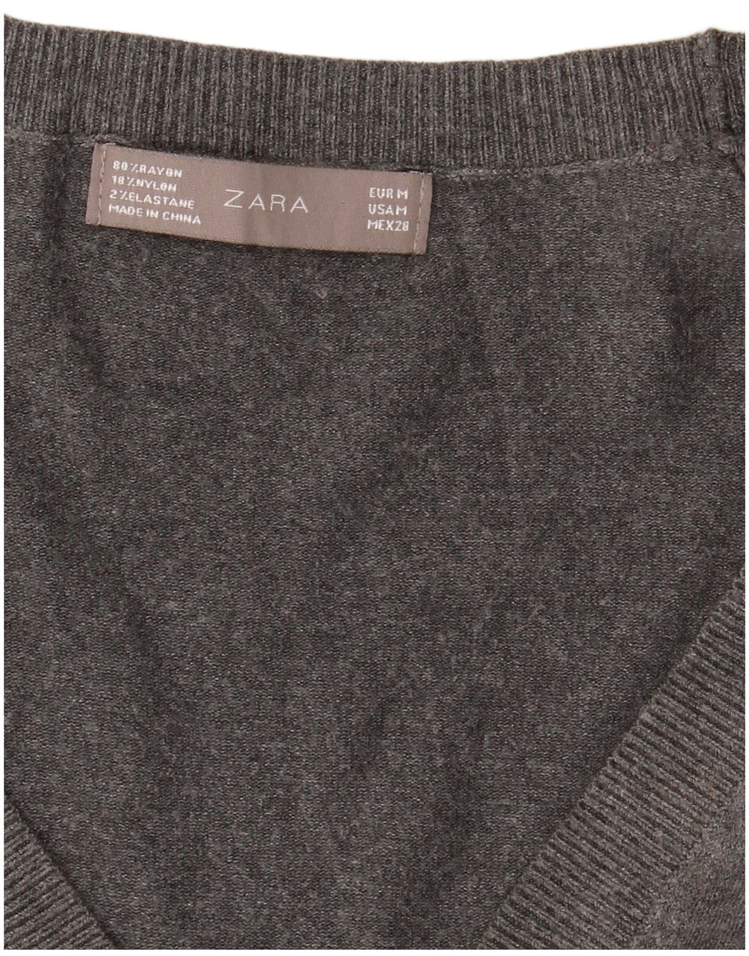 Sweter damski Zara Cardigan UK 12 Średni szary Rayon