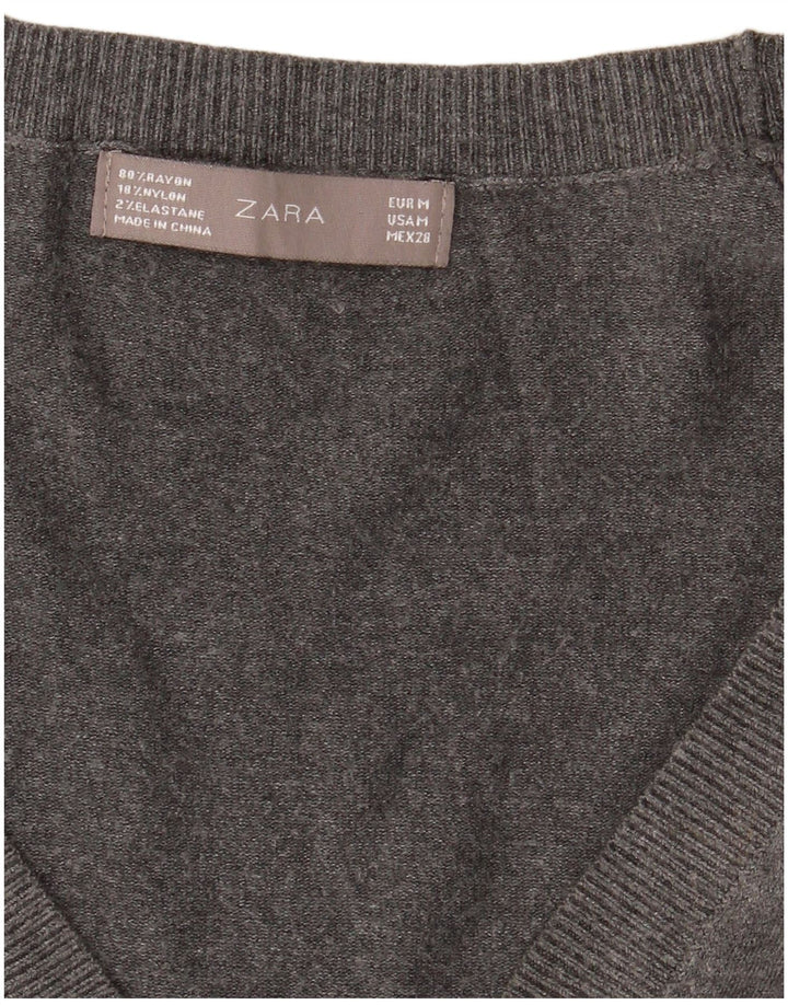 Sweter damski Zara Cardigan UK 12 Średni szary Rayon