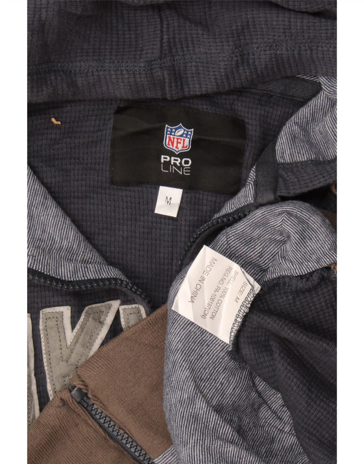 Męski sweter z kapturem i zamkiem NFL Vikings, średni granatowy, blok kolorów