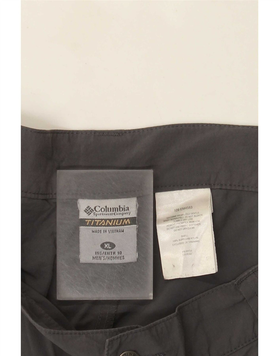 Męskie spodenki cargo Columbia Titanium XL W40 Szary nylon
