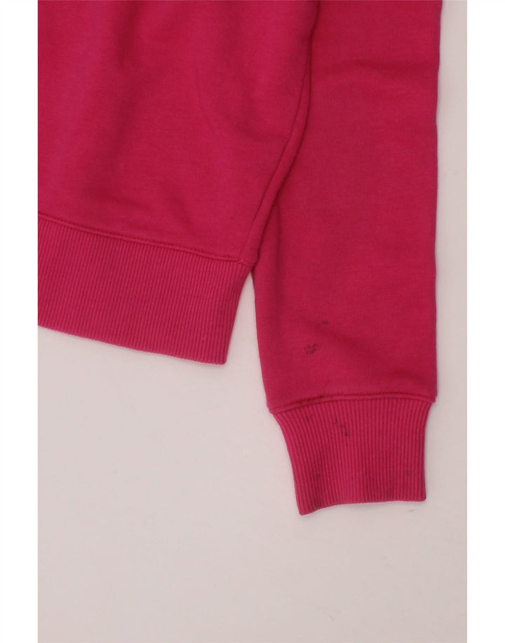 CHAMPION Girls Graphic Sweatshirt Jumper 9-10 Years Medium  Pink Vintage Champion and Second-Hand Champion from Messina Hembry 