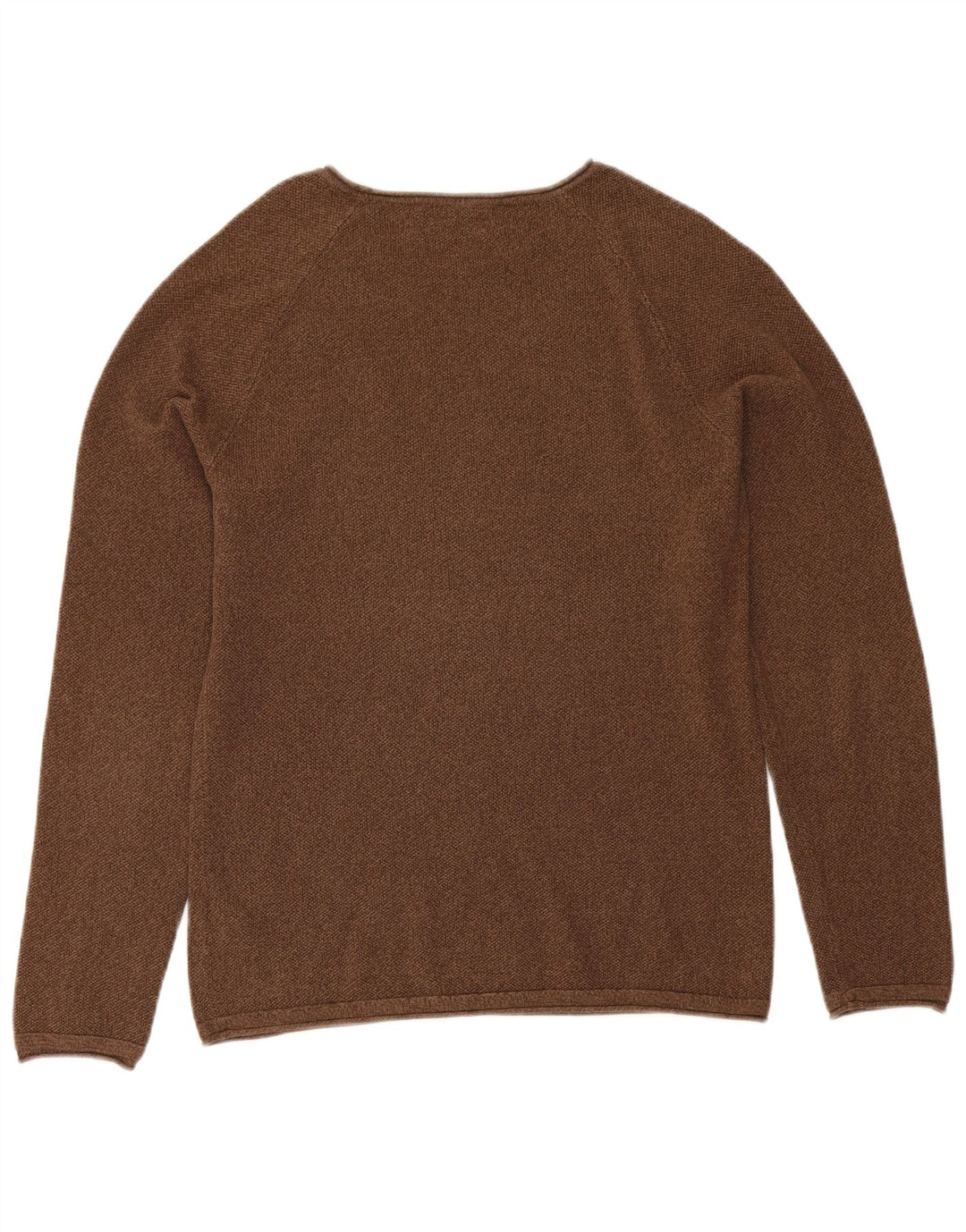 Męski sweter Jack & Jones z dekoltem w łódkę, średniobrązowy, bawełniany