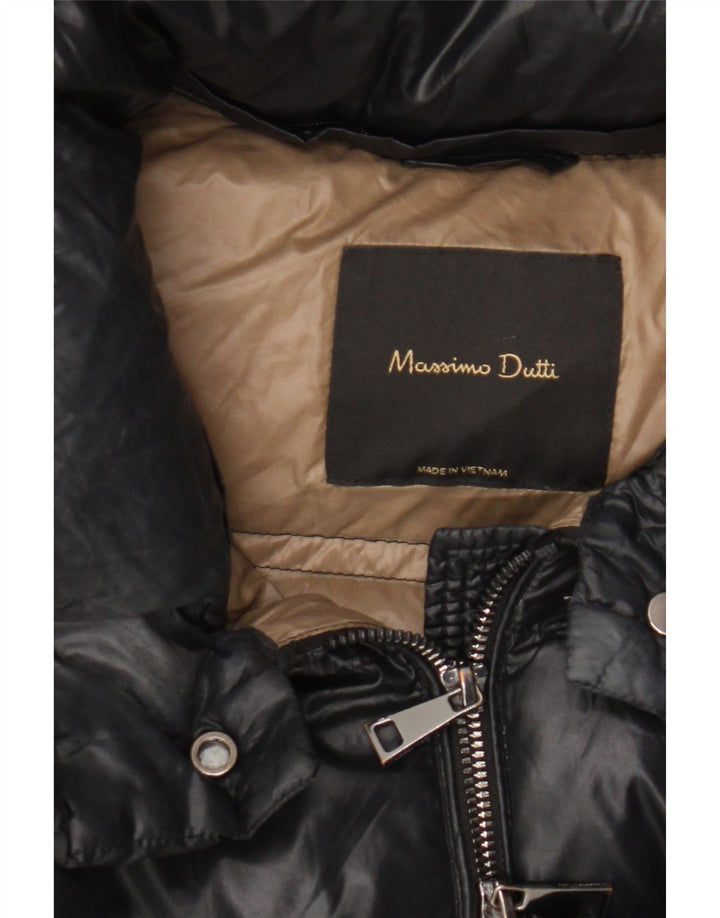 Damska kurtka oversize Massimo Dutti UK 10 Small Black Nylon