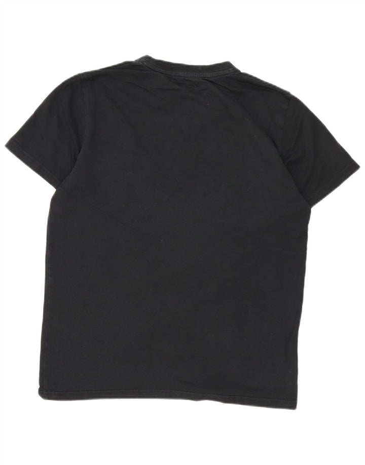 T-shirt męski Fred Perry, średni czarny, bawełniany