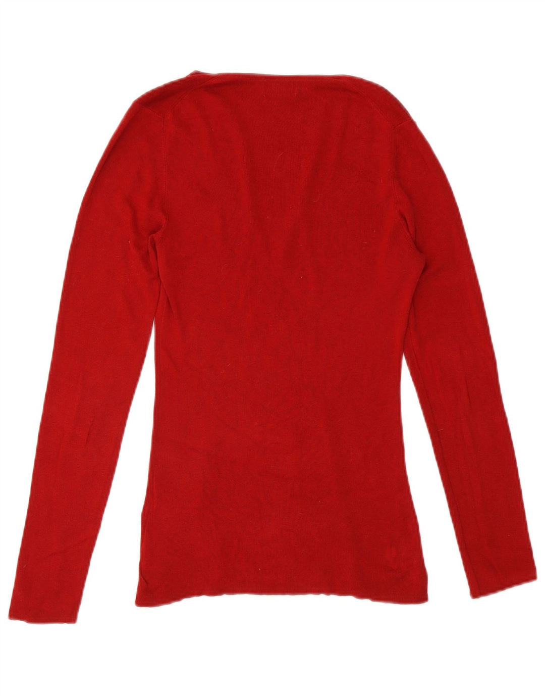 Sweter damski JIGSAW z dekoltem w kształcie litery V, UK 12, średni czerwony jedwab
