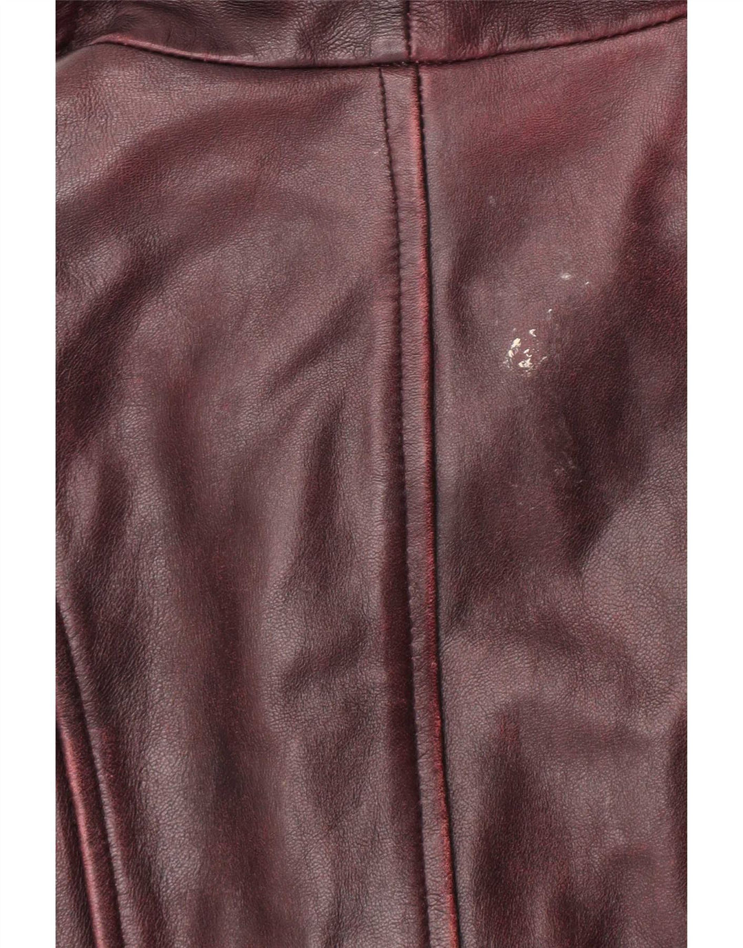 Damski płaszcz skórzany Gipsy by Mauritius UK 12 w kolorze średniego burgunda