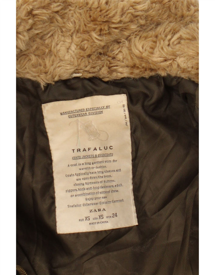 Damska ocieplana kurtka Zara UK 6 XS Khaki