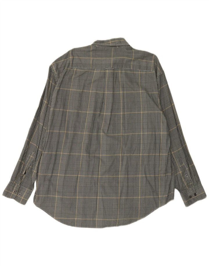 Męska koszula flanelowa Nautica XL, bawełniana, szara krata