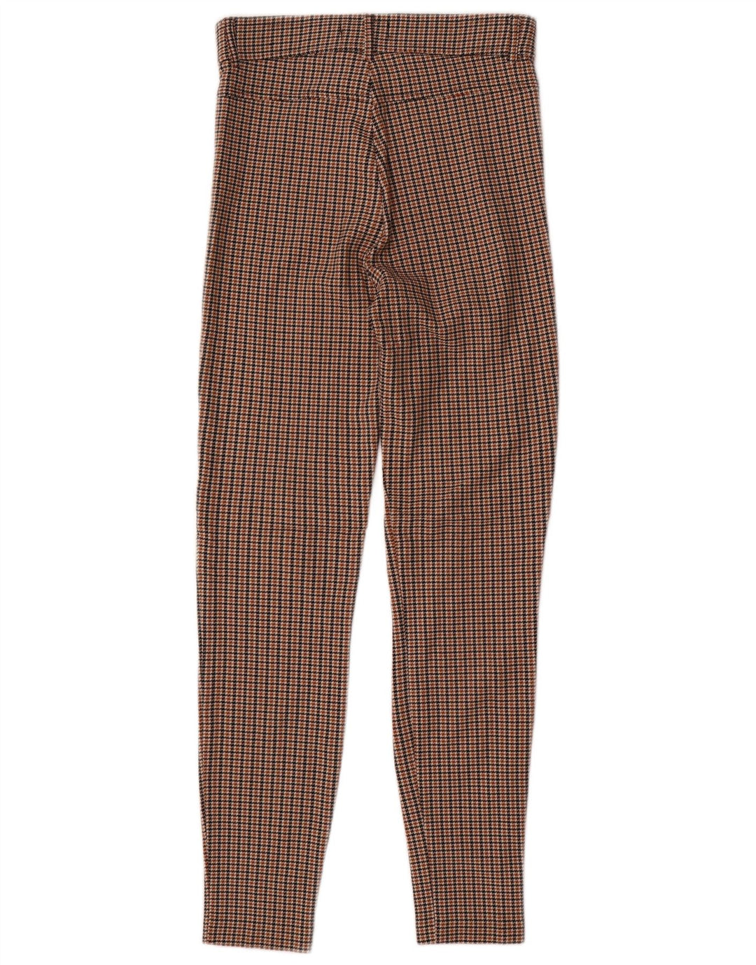 Damskie spodnie typu slim casual Zara, średnie W28 L28, brązowa pepitka