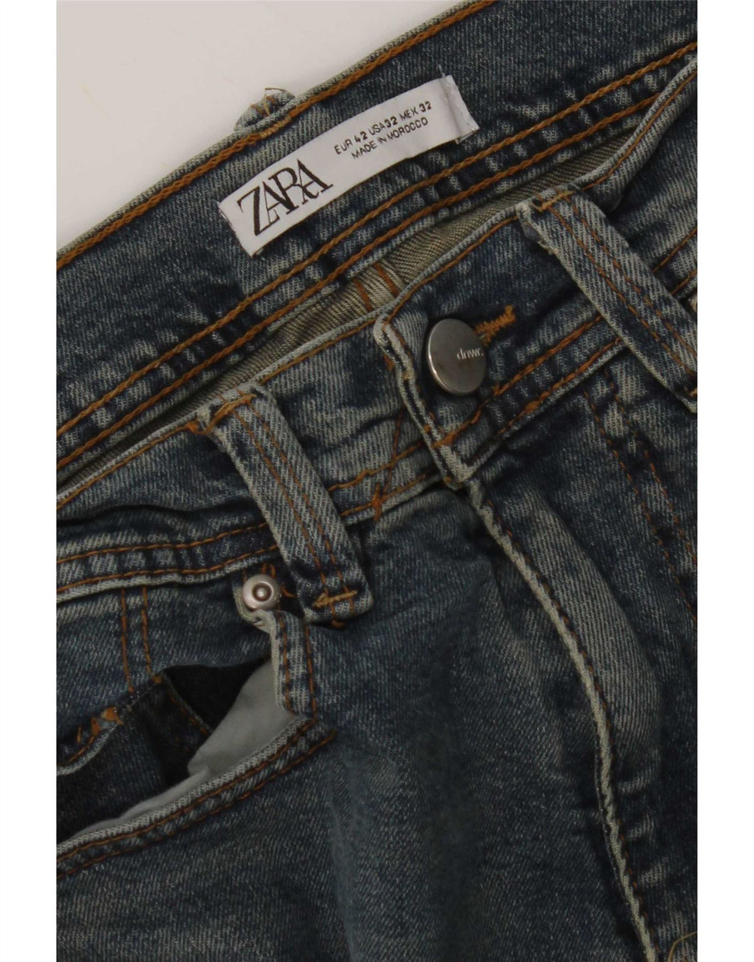 Damskie jeansy Zara Slim EU 42 Large W32 L30 Niebieskie