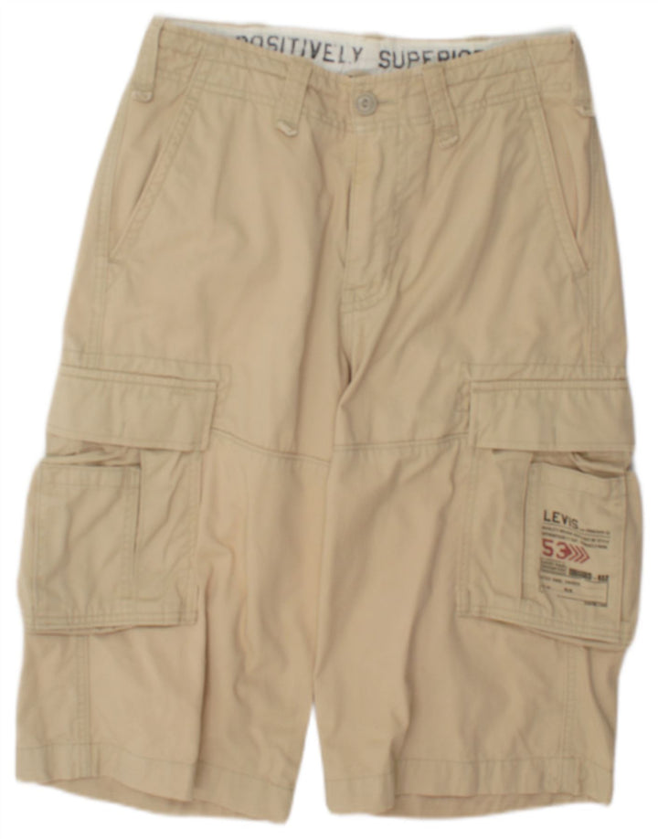 Męskie spodenki cargo Levi's W29 Small Beżowe bawełniane