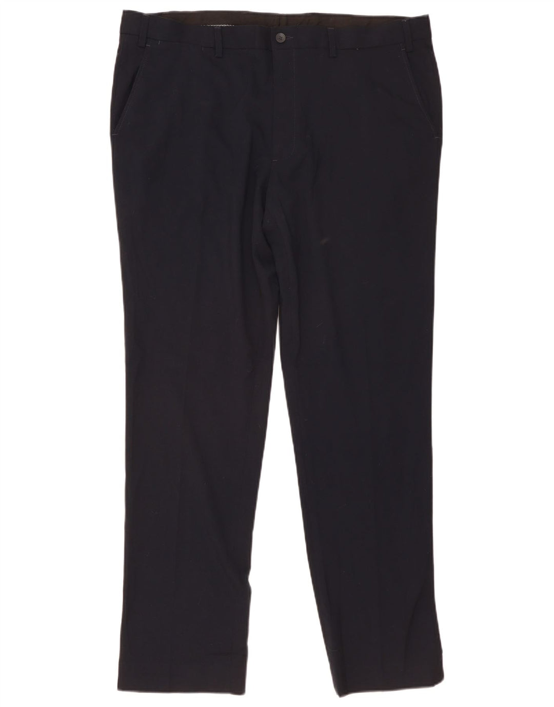 Męskie spodnie typu slim chino Marks & Spencer W40 L33 Granatowy poliester