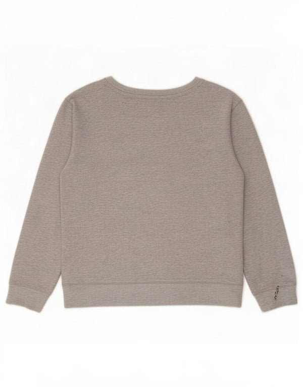 Damska bluza Champion Graphic Crop Sweatshirt UK 14, duża, szara bawełna