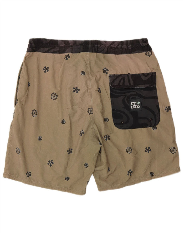 Męskie spodenki kąpielowe Rip Curl XS, beżowy, kwiatowy poliester
