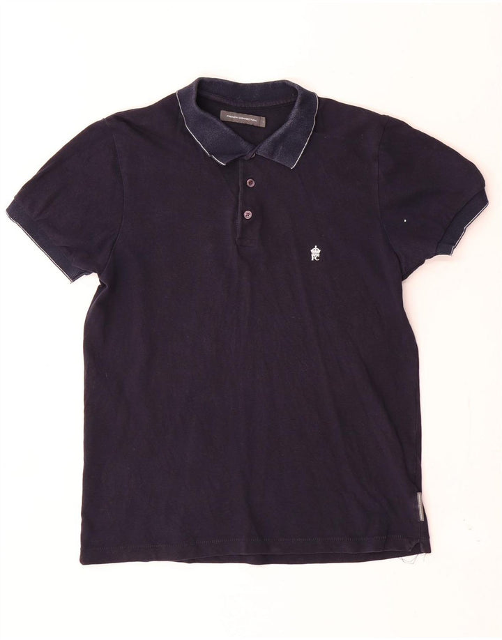 Męska koszulka polo FRENCH CONNECTION, mała, granatowa, bawełniana