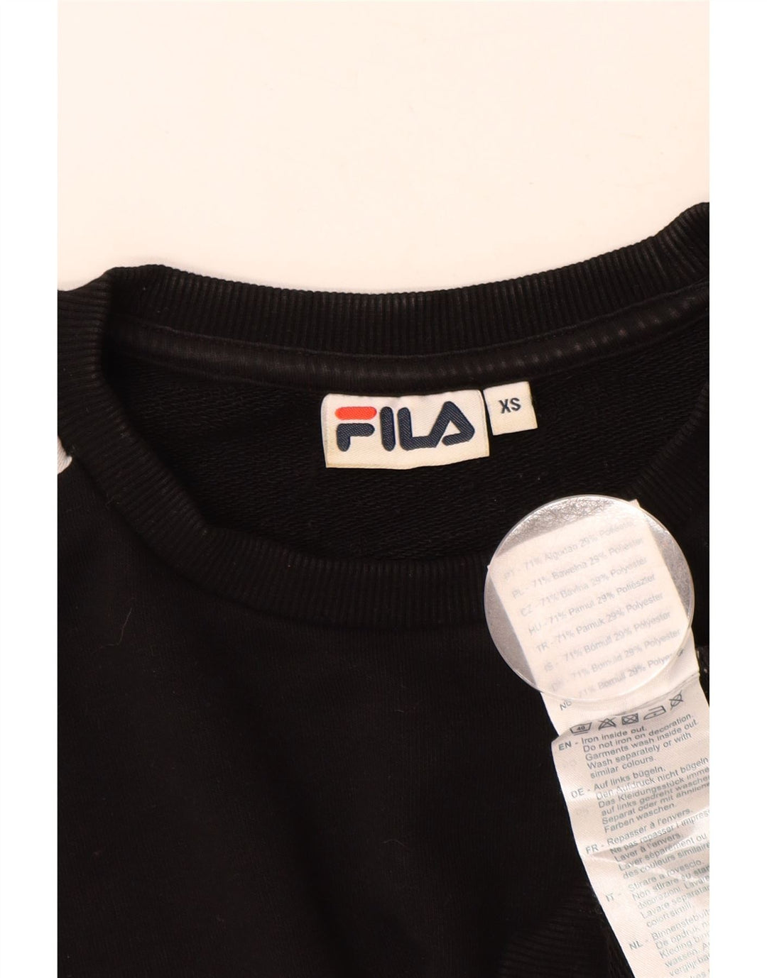 Damska bluza FILA Oversize z grafiką UK 6 XS w kolorze czarnym