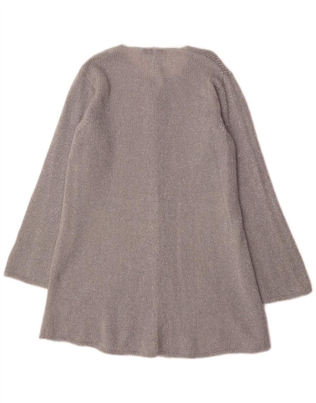 Damski sweter o przedłużonym kroju Oris IT 44 Średni srebrny moher