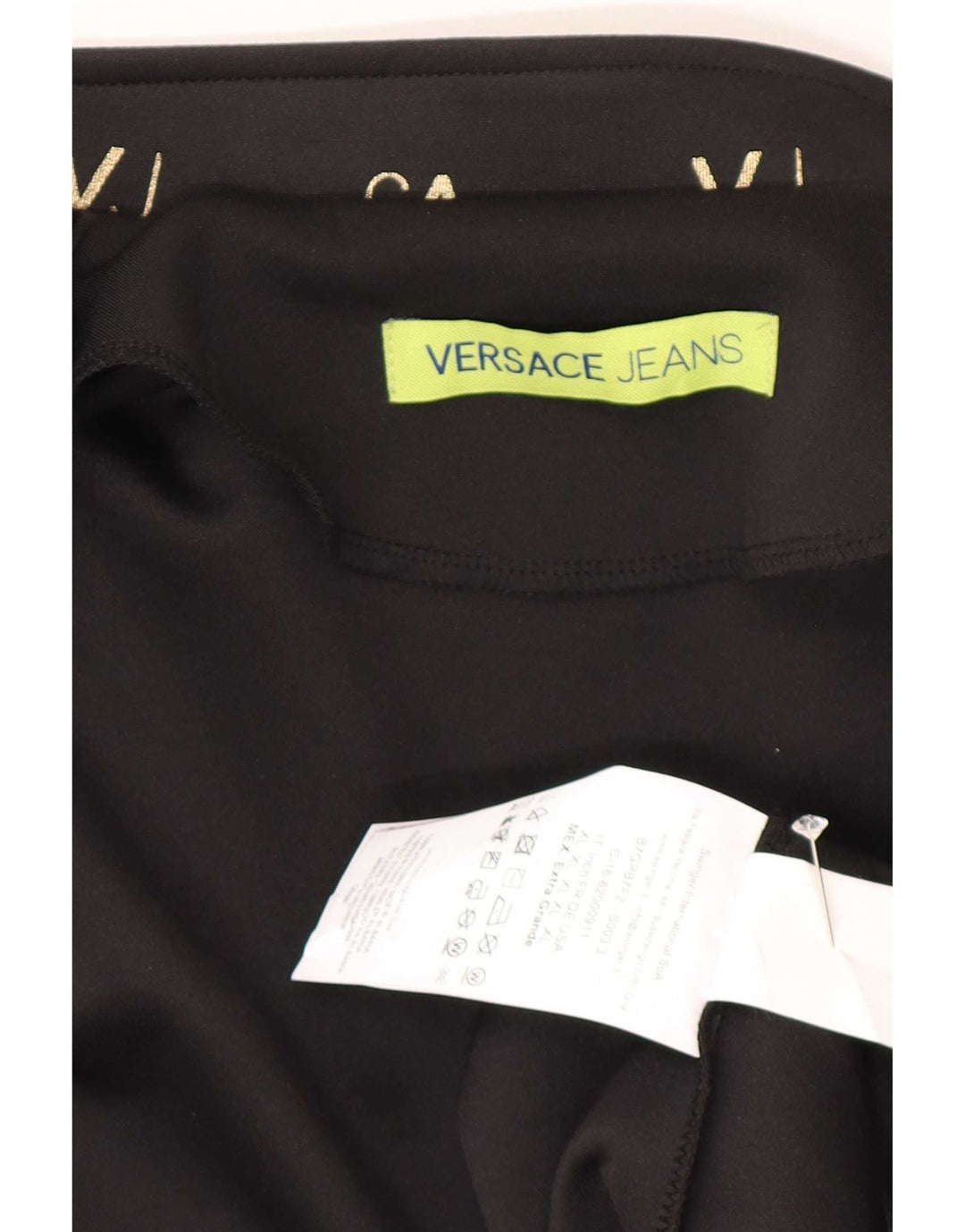 Męska kurtka dresowa Versace z grafiką XL, czarna, poliestrowa, sportowa