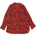 MARKS & SPENCER Womens Blouse Top UK 14 Large  Red Animal Print Modern Vintage Marks & Spencer and Second-Hand Marks & Spencer from Messina Hembry 