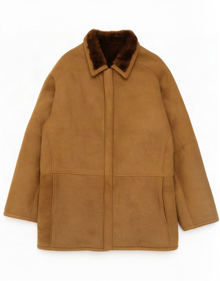 Vintage męska kurtka Shearling IT 50 Large Brown