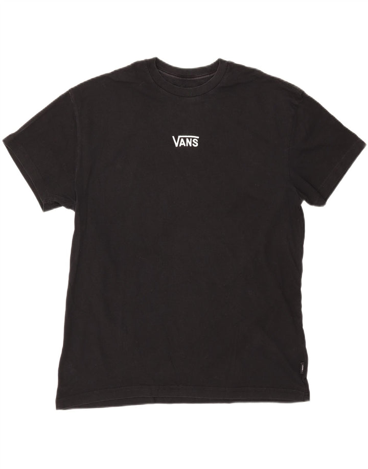 Męski T-shirt VANS, średni czarny, bawełniany