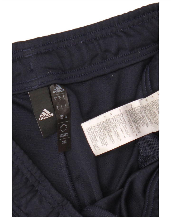 Męskie spodnie dresowe Adidas Aeroready, duże, granatowe, z poliestru