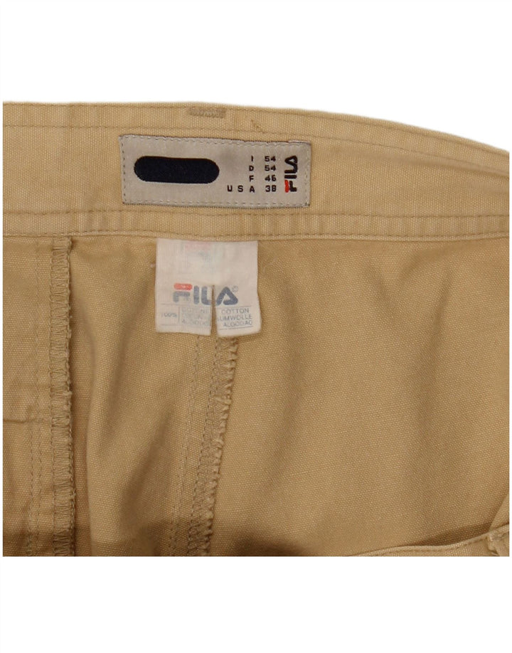 Spodnie męskie Fila Straight Cargo W38 L29 Beżowa bawełna