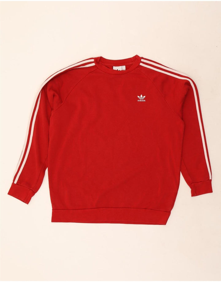 Adidas Męska Bluza Sweter Duża Czerwona Bawełna
