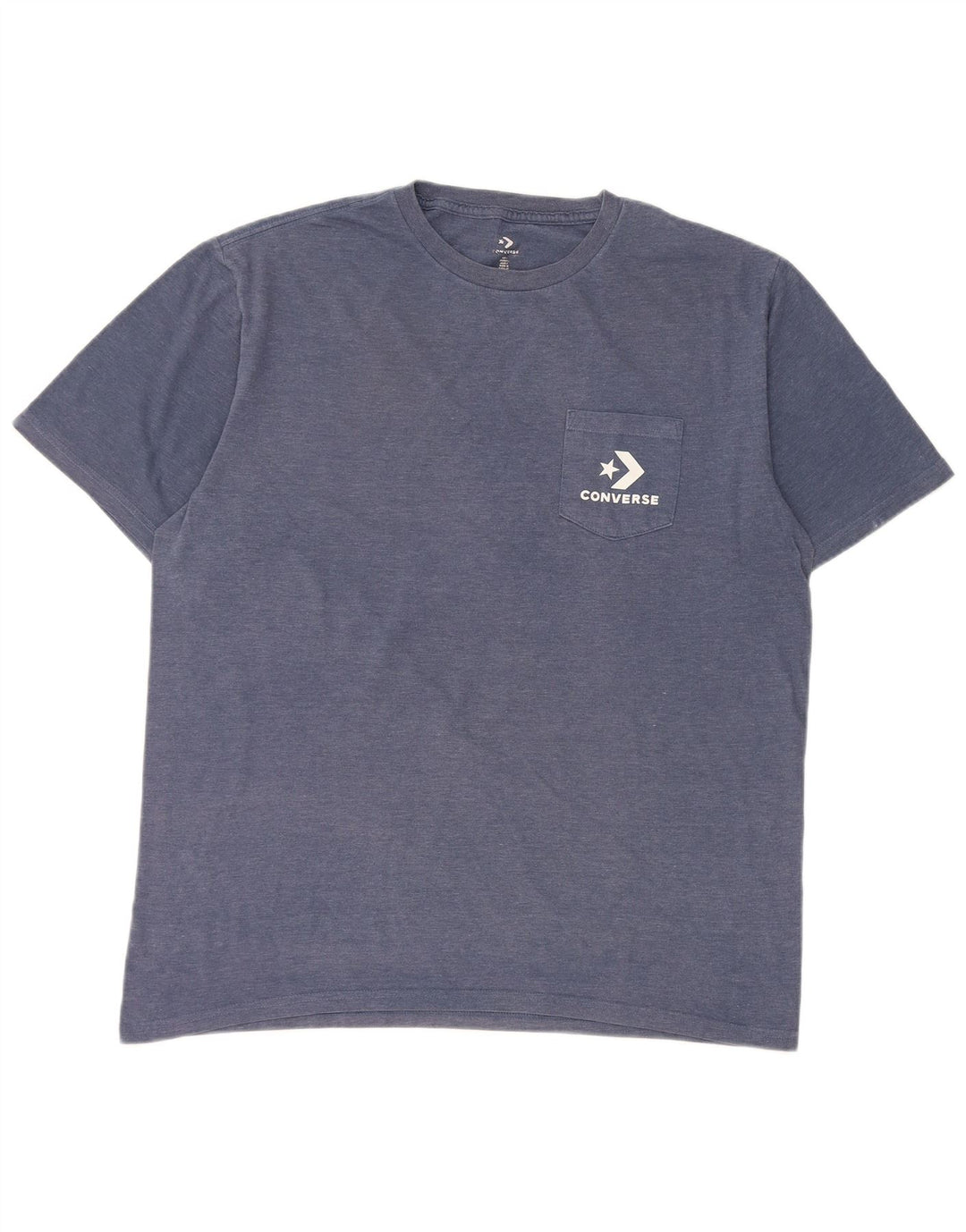 T-shirt męski Converse, duży, niebieski, bawełniany