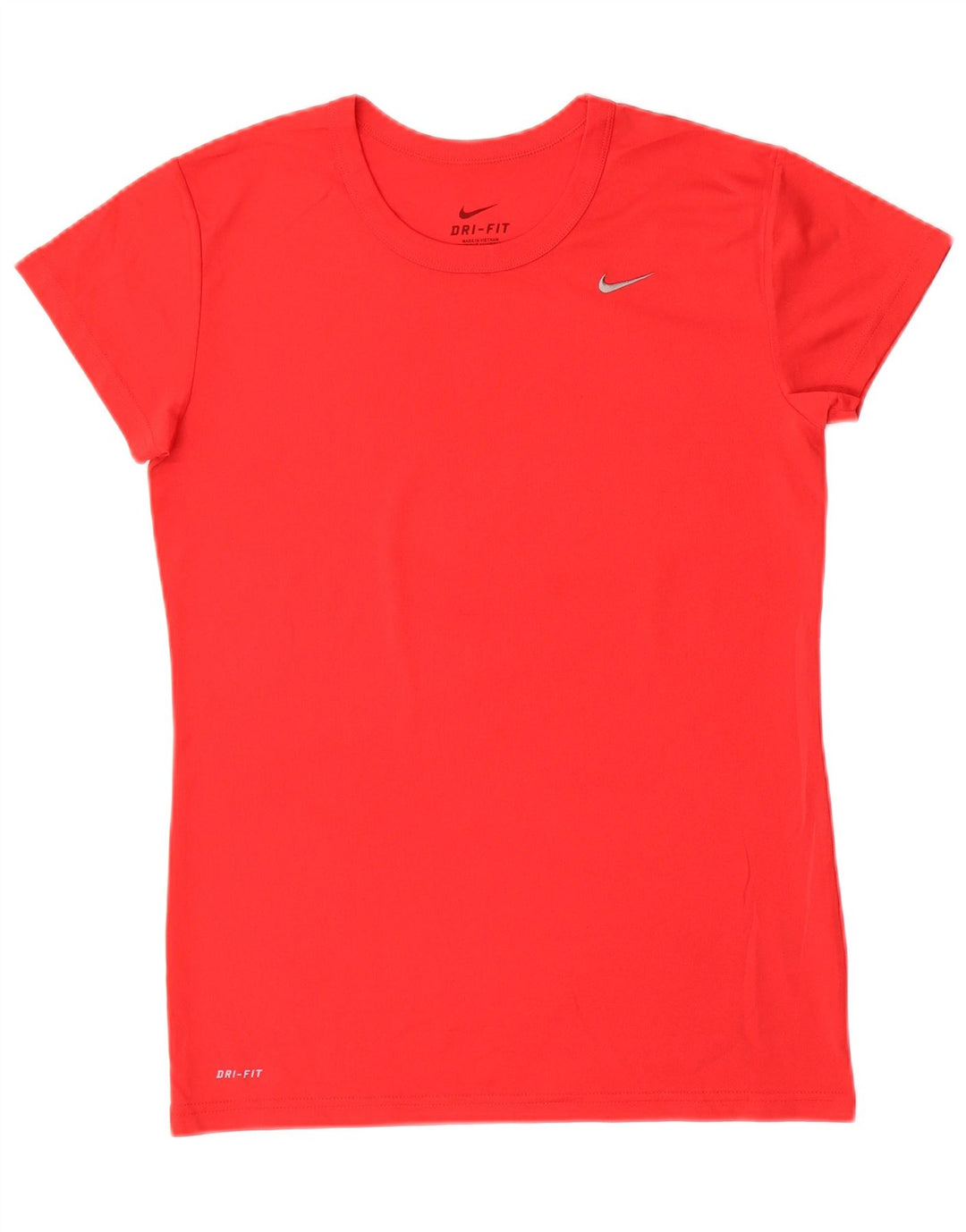 Damski T-shirt NIKE Dri Fit UK 12, średni czerwony poliester
