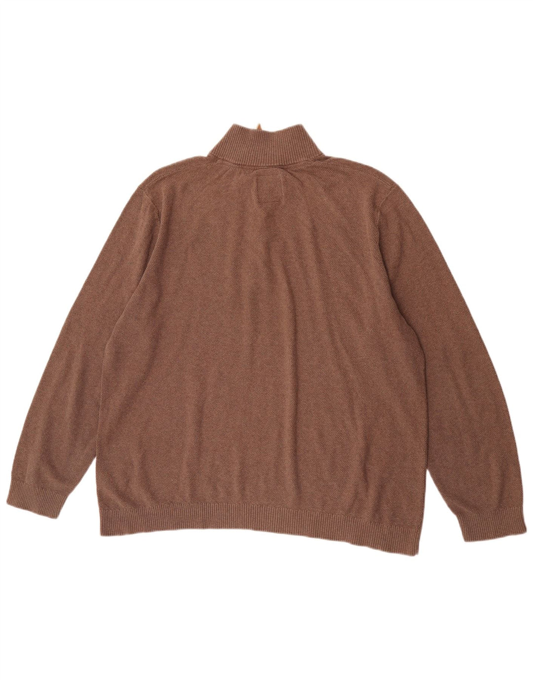 Męski sweter z zamkiem błyskawicznym Fat Face, 2XL, brązowa bawełna
