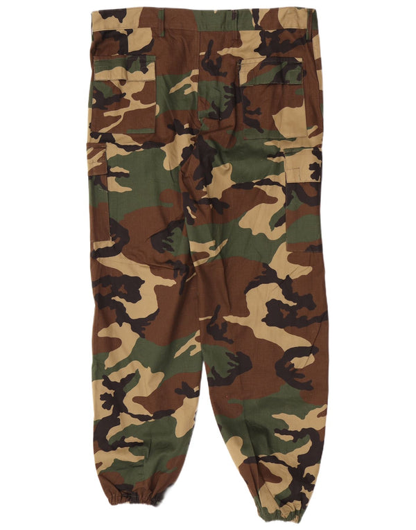 Męskie spodnie cargo w stylu vintage EU 54 2XL W42 L31 Khaki Camouflage Army