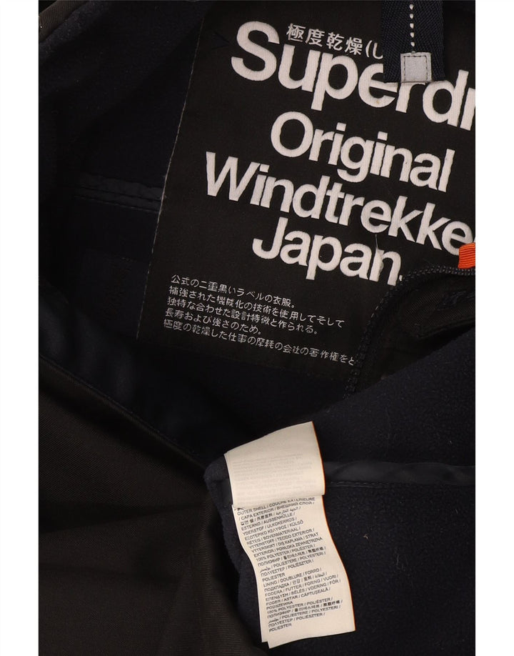 Męska kurtka wiatrówka Superdry Windtrekker UK 34 XS, czarny poliester
