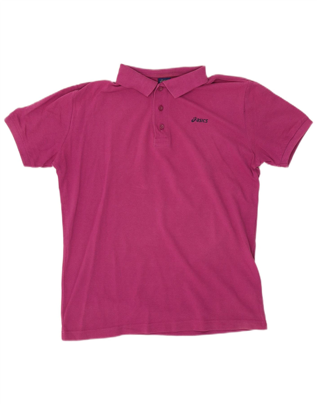 Męska koszulka polo Asics, średnia bordowa bawełna