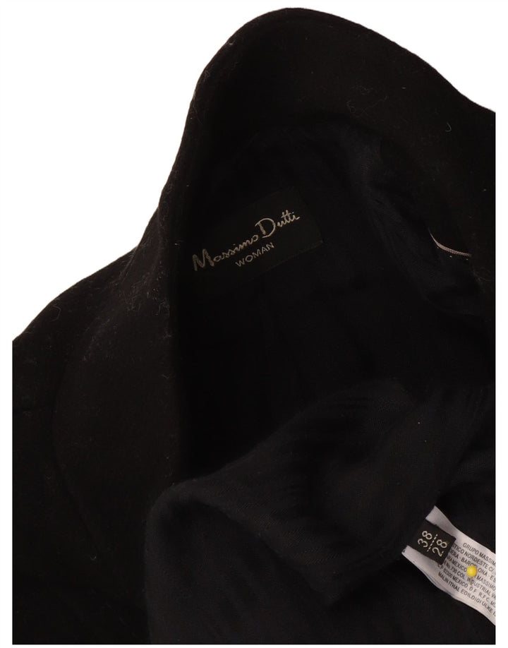 Płaszcz damski Massimo Dutti EU 38, mały, czarny, wełniany