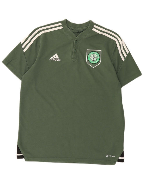 Adidas Mens The Celtic Football Club T-Shirt Top Medium Green Cotton