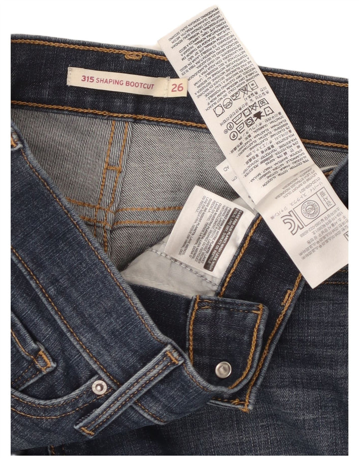 Damskie jeansy Levi's 315 Shaping Bootcut W26 L29 Niebieska bawełna