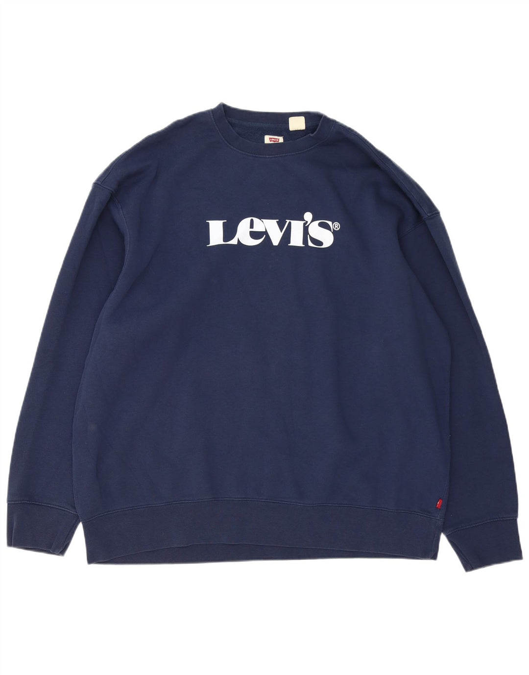 Męska bluza Levi's o swobodnym kroju z grafiką XL, granatowa, bawełniana