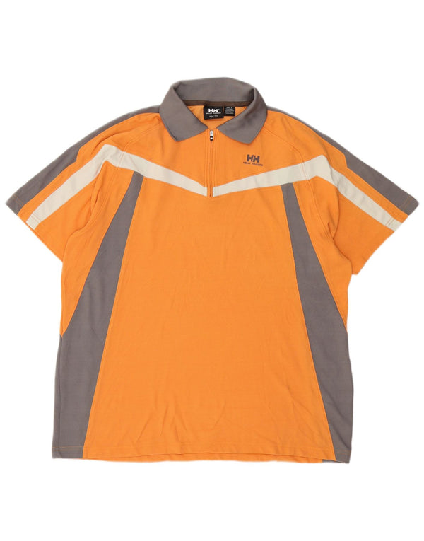 Męska koszulka polo Helly Hansen 2XL Pomarańczowy nylon z blokami kolorów