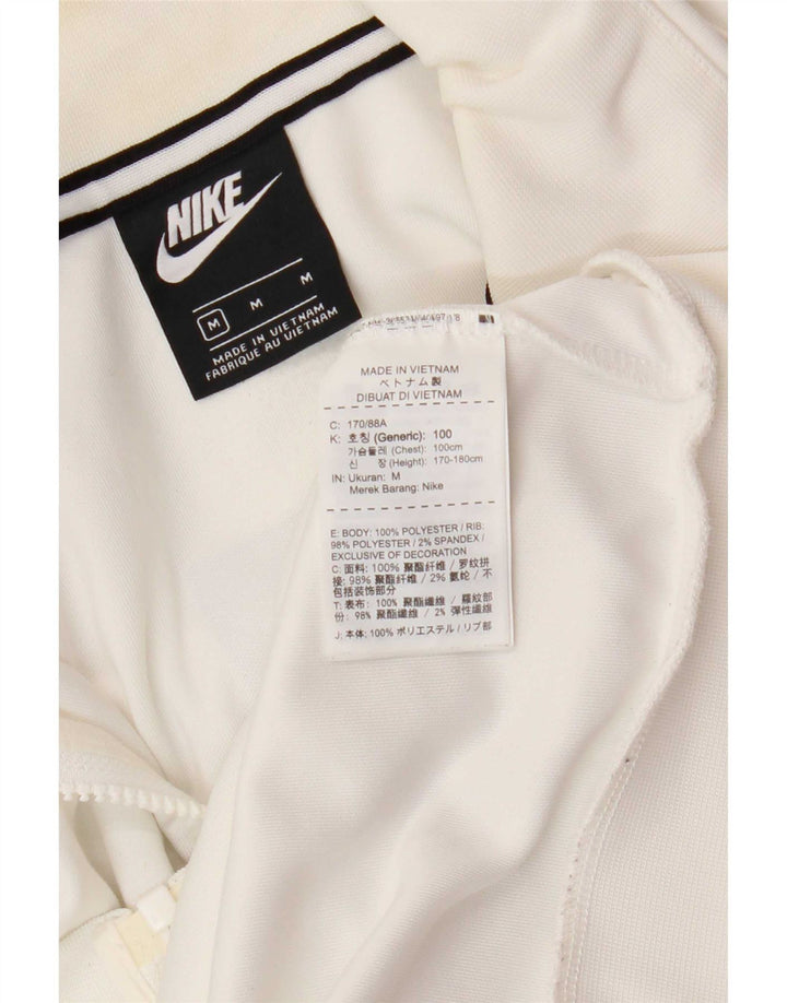 Męska kurtka dresowa Nike z grafiką, poliester w kolorze średniej bieli