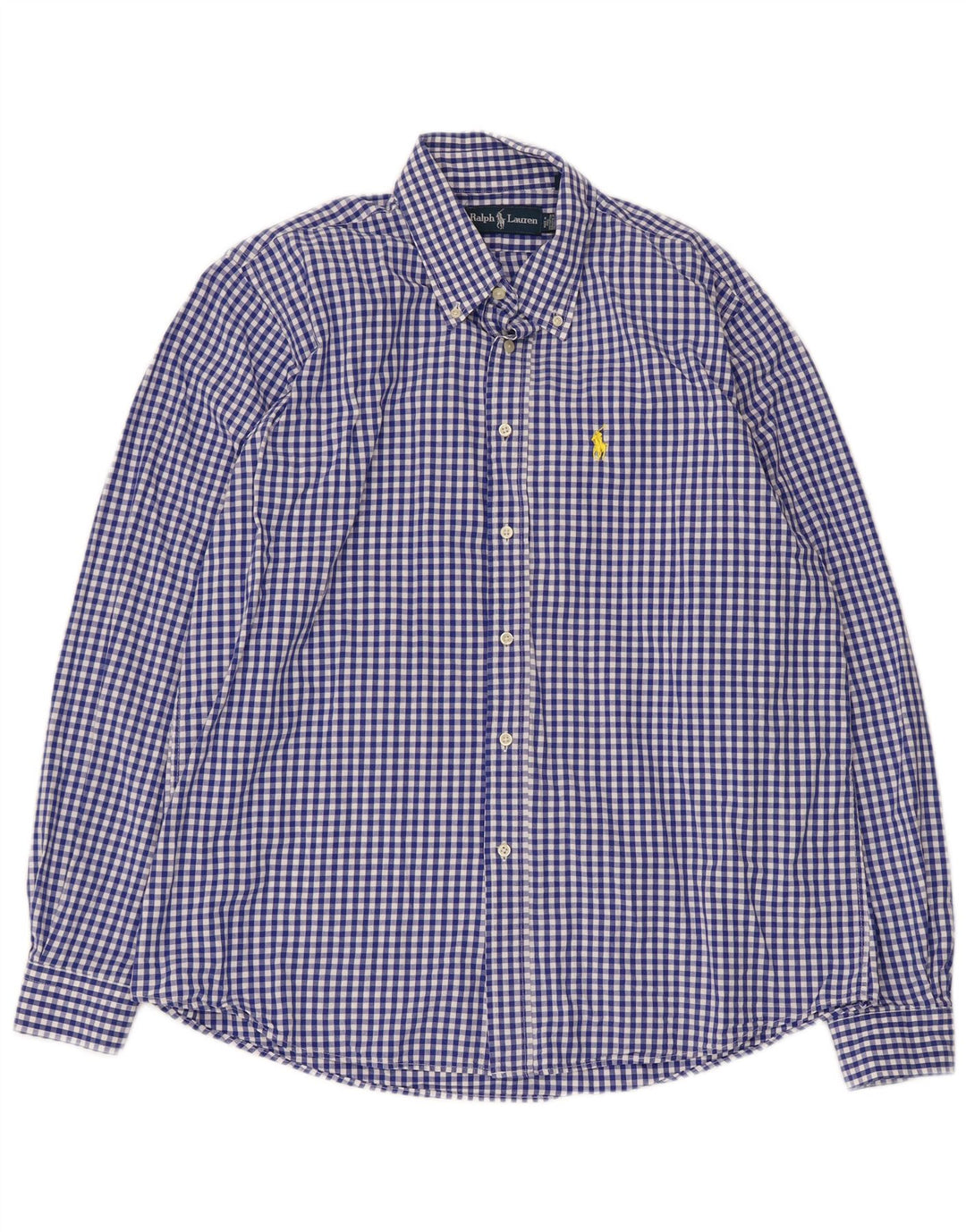 Koszula męska Ralph Lauren XL, niebieska bawełniana kratka