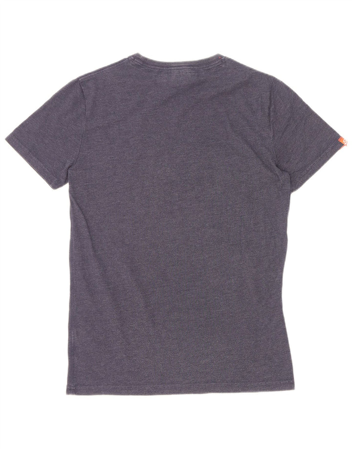 Męski T-shirt z grafiką Superdry, mały, granatowy, bawełniany