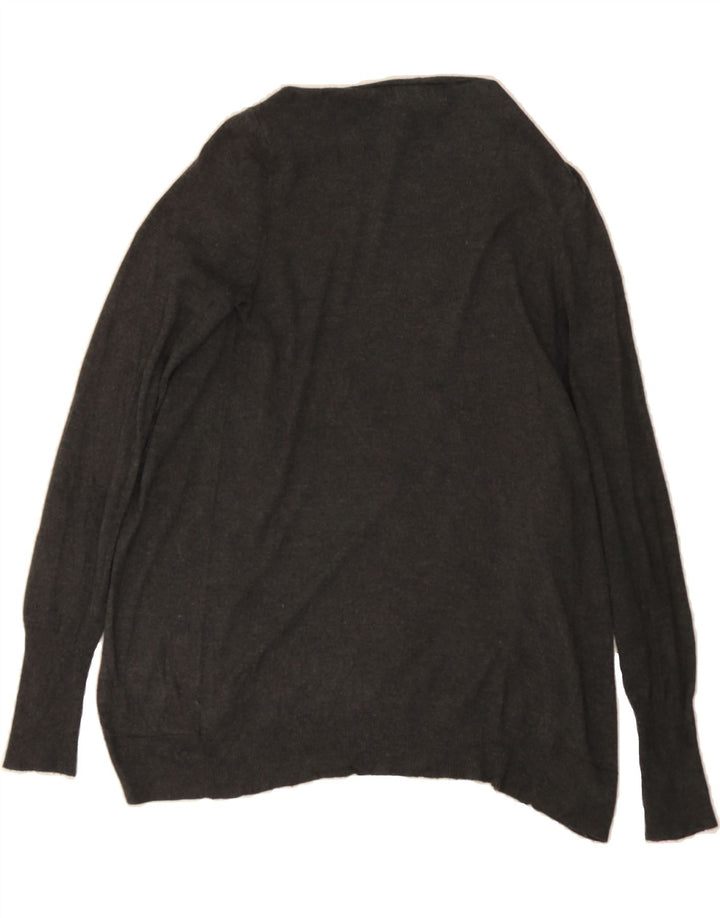 MOSSIMO Womens Open Cardigan Sweater UK 12 Medium Black Nylon Vintage Mossimo and Second-Hand Mossimo from Messina Hembry 