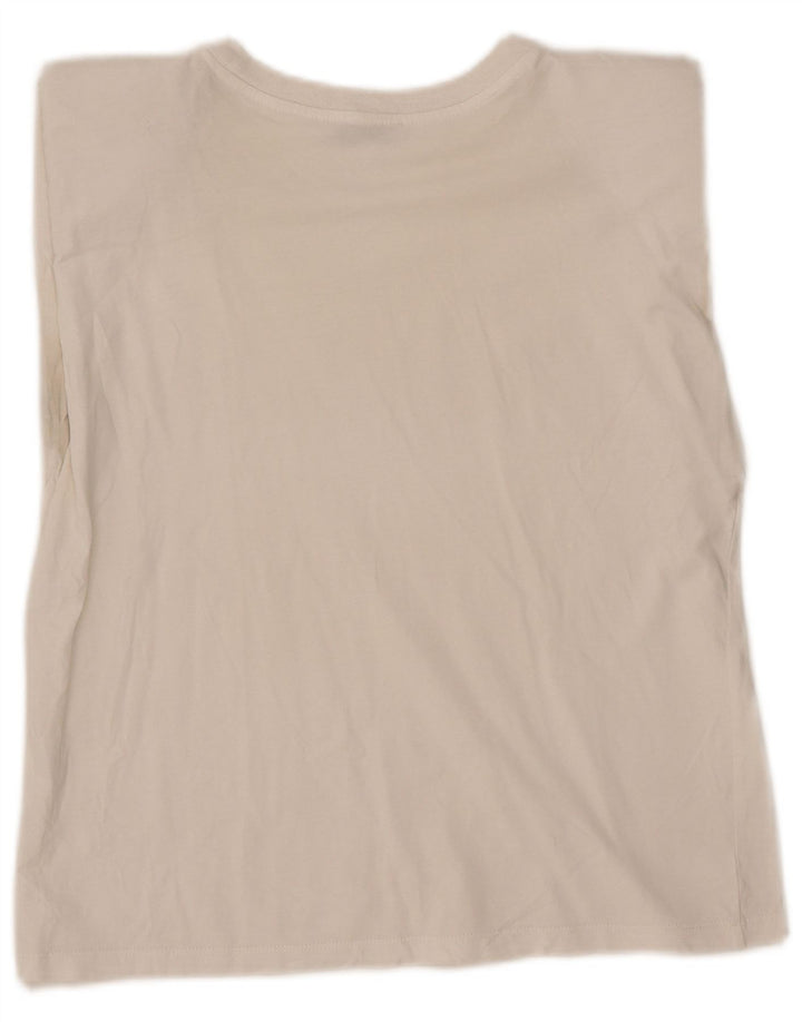 Top damski Zara Top UK 10 Small White Cotton